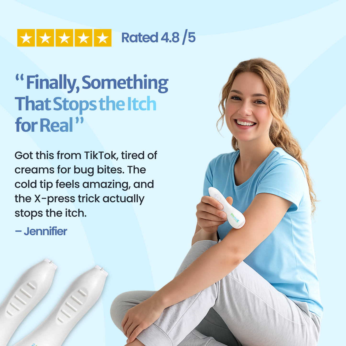 2 in 1 Insect Bite Relief Tool with Cooling X-Tip