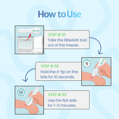 2 in 1 Insect Bite Relief Tool with Cooling X-Tip